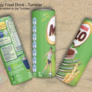 Personalised Slim Tumbler – Standard Milo Design