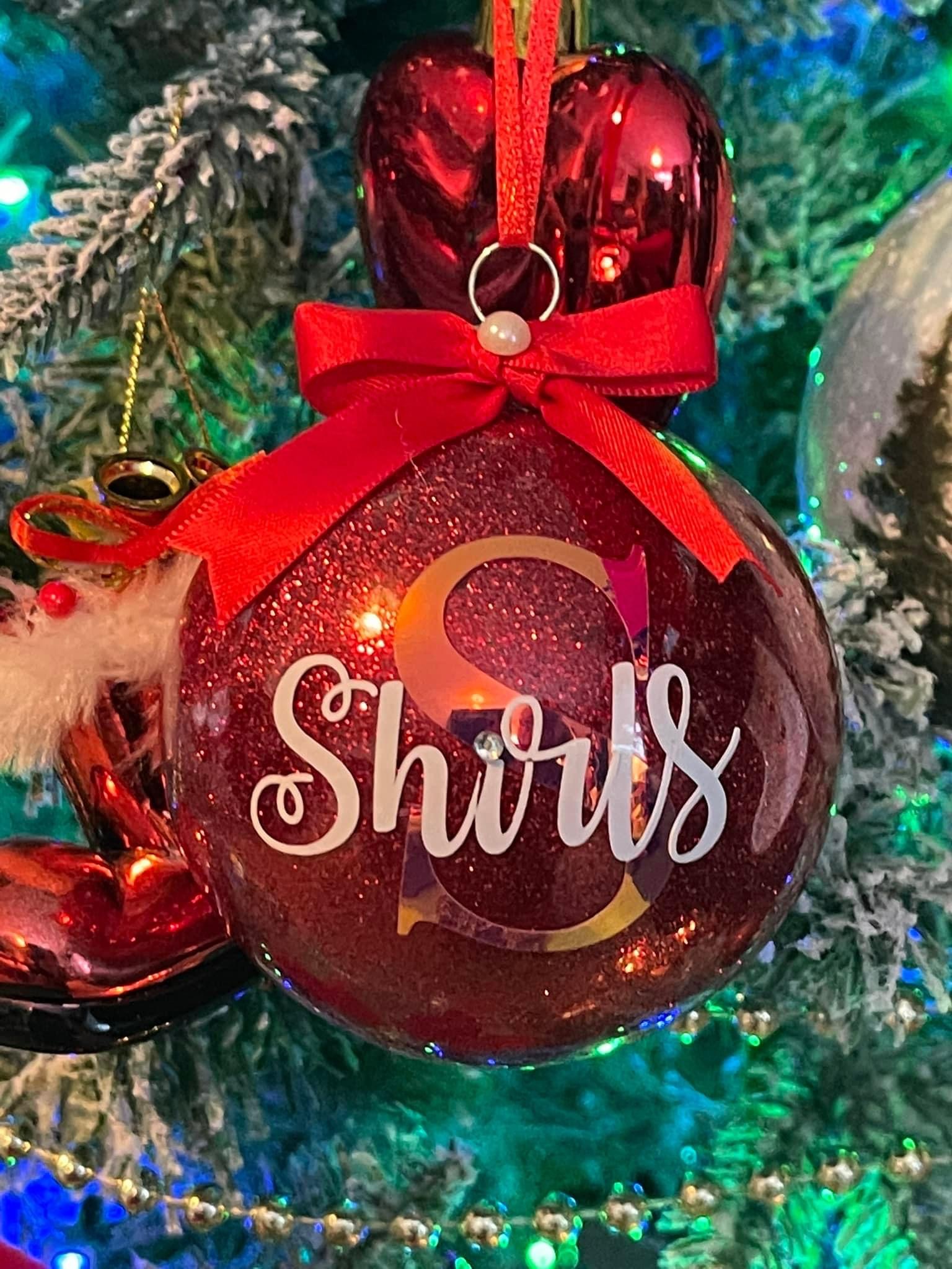 Personalised Christmas Glitter Baubles - Image 9