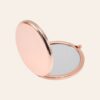 Personalised Laser Engraved Rose Gold Compact Mirror – Custom Keepsake Gift-open-back-open-view