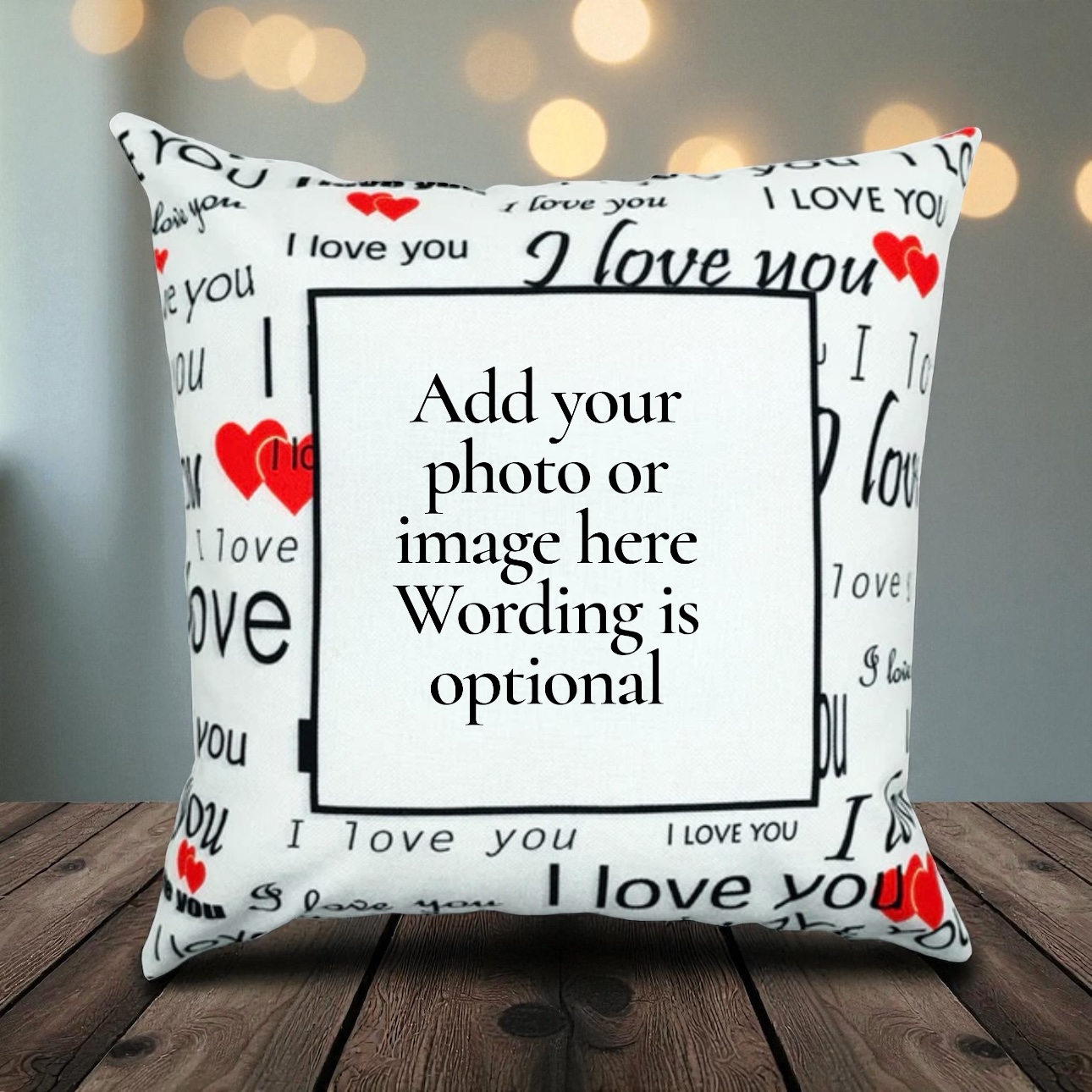 Personalised I Love You Cushion Cover - Image 2