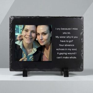 Memorial Slate Photo Frame