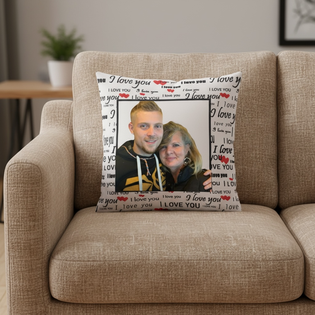 Personalised I Love You Cushion Cover