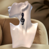 Treble Clef Music Acrylic Earrings