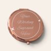 Personalised Laser Engraved Rose Gold Compact Mirror – Custom Keepsake Gift