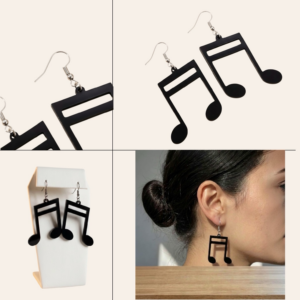 music-note-acrylic-earrings-set