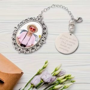 Personalised Floral Memorial Pendant