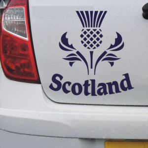 scotland-thistle-vinyl-decal-car-view