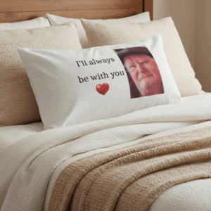 Alternative view of Personalised Memorial Pillowcase