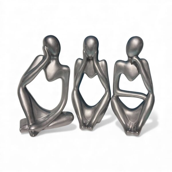 Nordic Thinker Statue – Coloured Resin Ornament