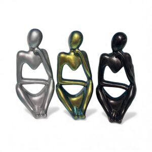 Nordic Thinker Statue – Coloured Resin Ornament