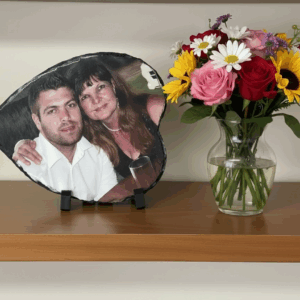 Heart Shaped Slate Photo Frame