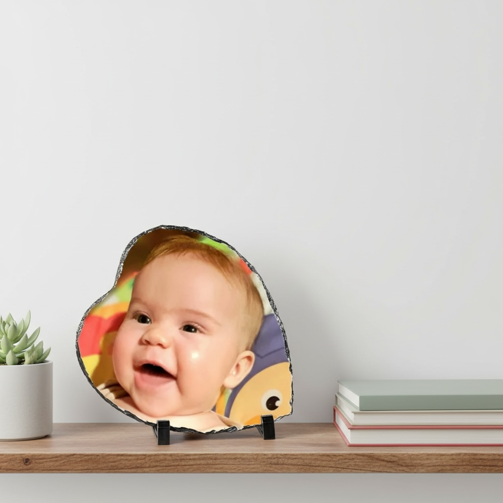 Heart Shaped Slate Photo Frame - Image 5