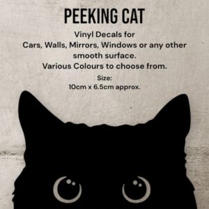 Peeping Cat - Vinyl Decal