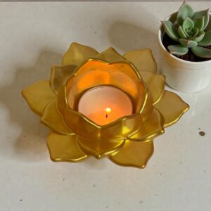 Lotus Tea Candle Holder - Resin