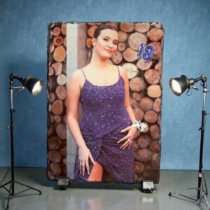 Alternative view of Personalised Slate Photo Frame