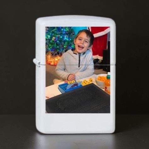 Personalised Heritage "White Gloss" Metal Lighter – Final Stock - Image 8