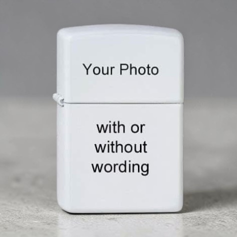 Personalised Heritage "White Gloss" Metal Lighter – Final Stock - Image 12