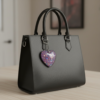 custom-glitter-heart-keyring-personalised-resin -keyring-handbag