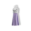Keychain - Tassel - silver - Purple