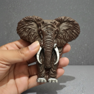 African Elephant Heritage Sculpture Fridge Magnet – Resin-holding
