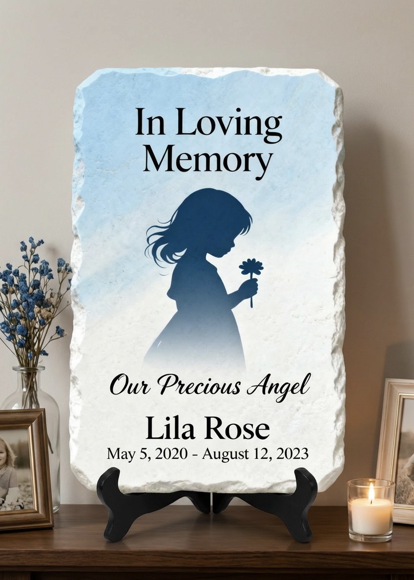 Personalised Memorial Photo Plaque - Slate - Image 8
