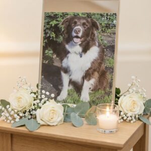 Personalised Glass Photo Frame - with Top & Bottom Mirror Edge