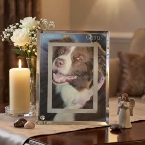 Alternative view of Personalised Pet Glass Photo Frame - Double Mirror Edge