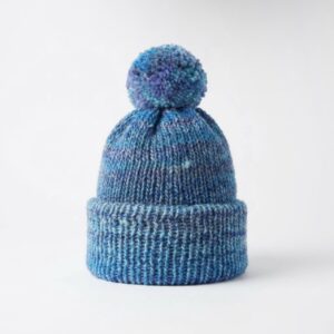 Midnight Tide Pom Beanie