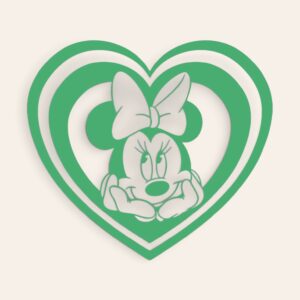 Minnie-mouse-love-heart-vinyl-decal-green
