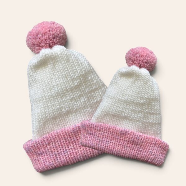 Mommy-and-Me-Matching-Beanie-Set
