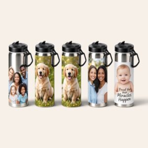 Personalised Photo Insulated Water Bottle -Stainless Steel Flask