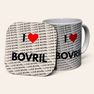 I Love Bovril Mug & Coaster Set