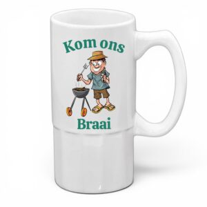 Kom Ons Braai Pint Beer Stein