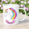 Personalised Polymer Mug Unicorn Design