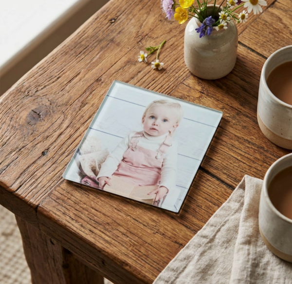 Personalised Glass Coaster Square