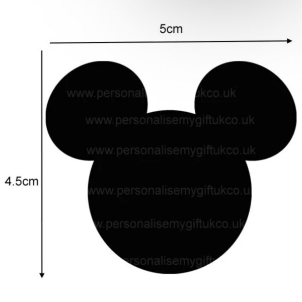 Mickey Mouse Head Vinyl Decal, 5cm Size