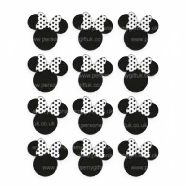 Minnie Mouse With Polka Dot Bow Vinyl Sticker