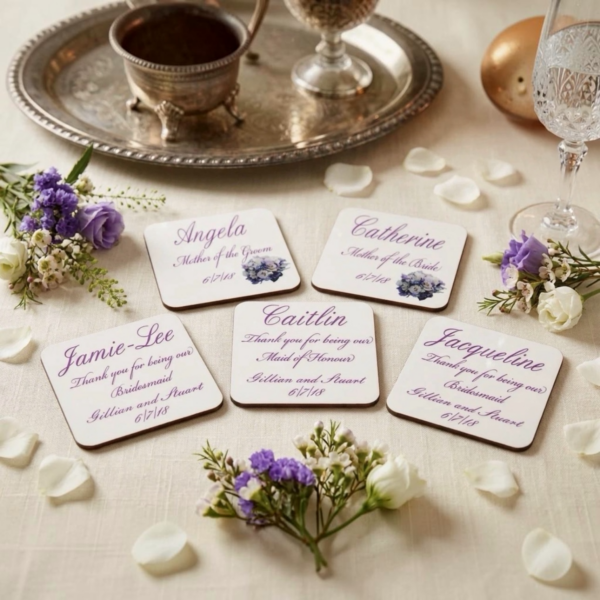 Personalised Wedding Party Coaster Gift