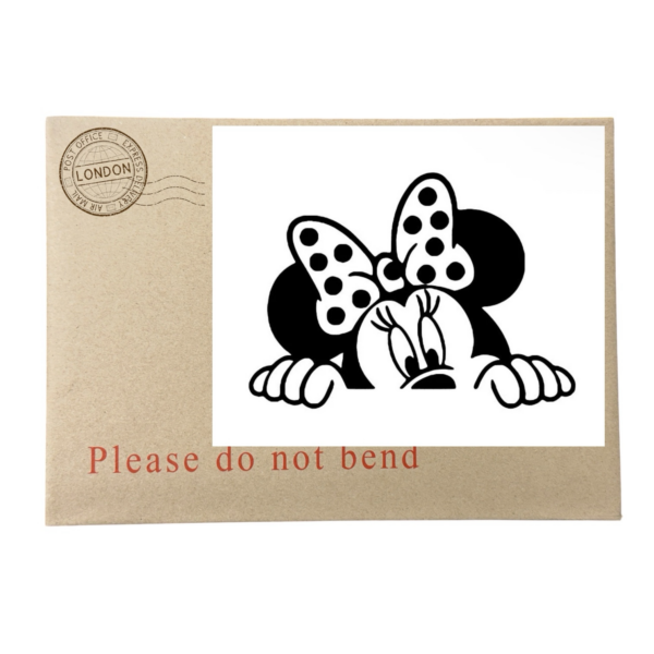 Minnie Mouse Vinyl Decal - Royal Mail Postage