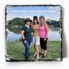 Custom Slate Coaster Photo and Sentiment