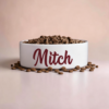 Design 1: Name only personalised ceramic pet bowl