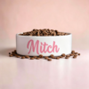 Personalised Ceramic Pet Bowl with various name colour option