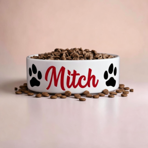 Personalised Ceramic Pet Bowl - Small and Large Size options