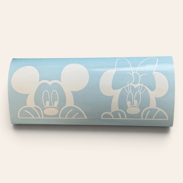 Minnie and Mickey Mouse Vinyl Decal