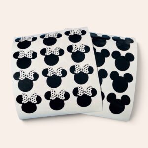 Mickey and Minnie Mouse Head - Vinyl Decals