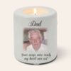 Personalised Memorial Ceramic Tea Candle Holder