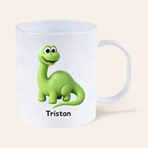 Personalised Dinosaur Polymer Kids Mug