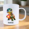 Personalised Turtle Polymer Kids Mug - Product View