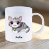 Personalised Kitty Polymer Kids Mug - Product View