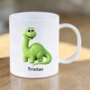 Personalised Dinosaur Polymer Kids Mug - Product View